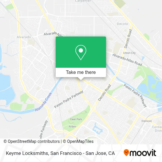 Keyme Locksmiths map
