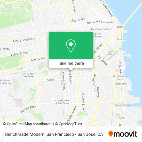 Benchmade Modern map