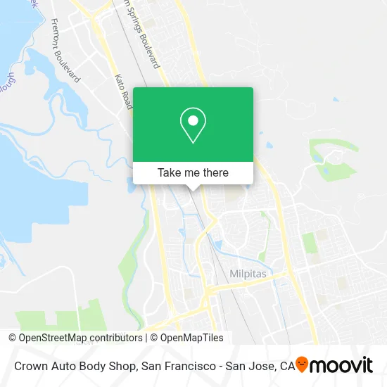 Crown Auto Body Shop map