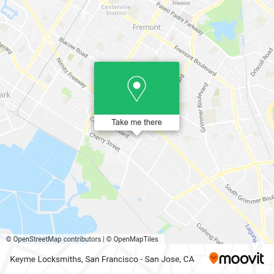 Keyme Locksmiths map
