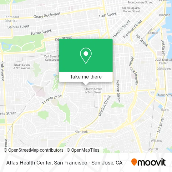 Atlas Health Center map