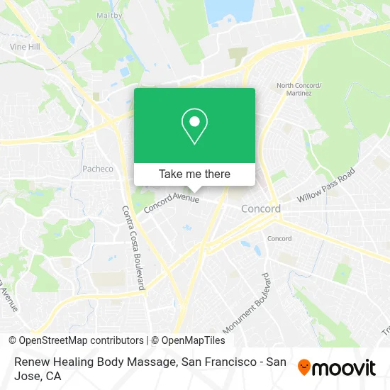 Renew Healing Body Massage map