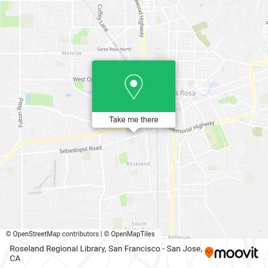 Roseland Regional Library map