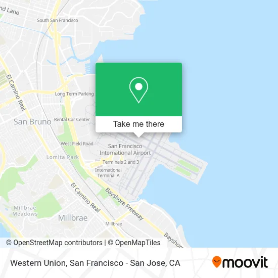 Western Union map