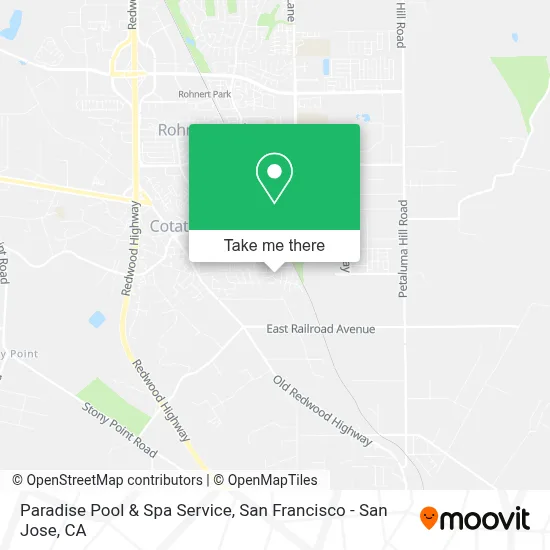 Paradise Pool & Spa Service map