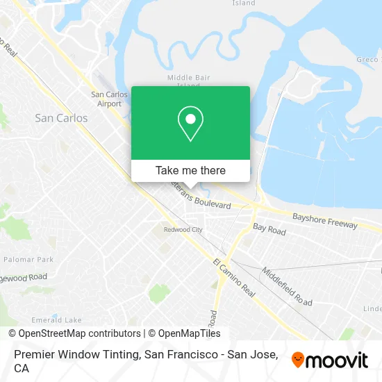Premier Window Tinting map
