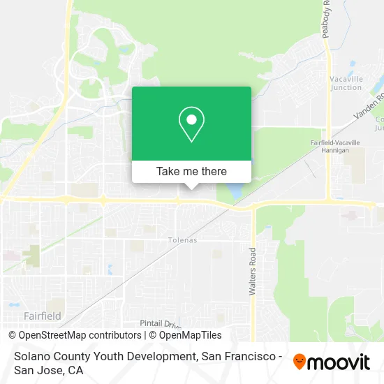 Solano County Youth Development map
