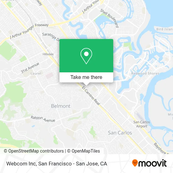 Webcom Inc map