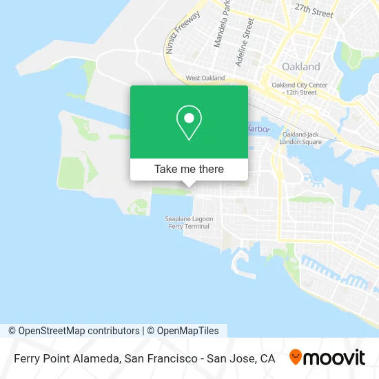 Ferry Point Alameda map