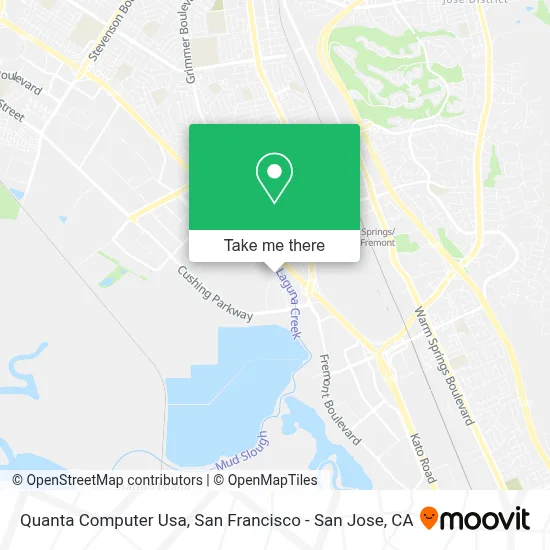 Quanta Computer Usa map
