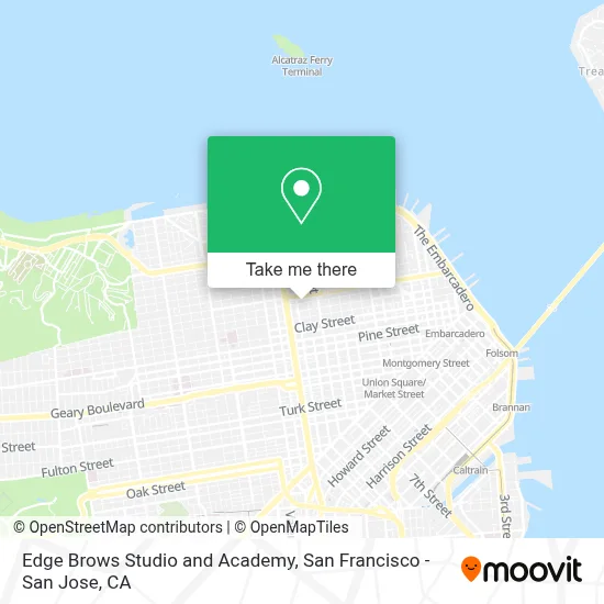 Edge Brows Studio and Academy map