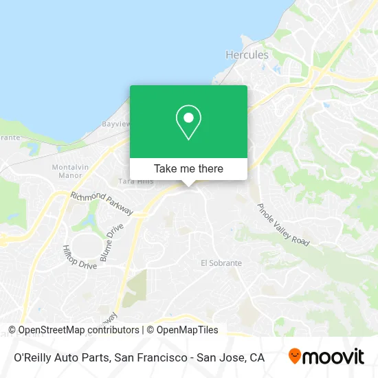 O'Reilly Auto Parts map