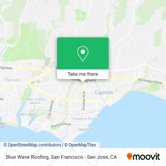 Blue Wave Roofing map
