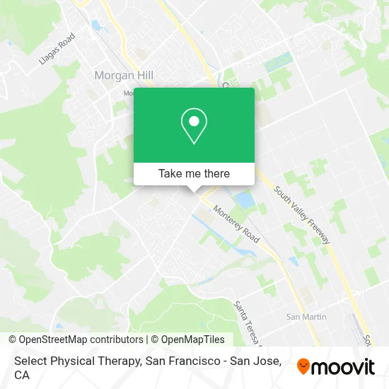Select Physical Therapy map