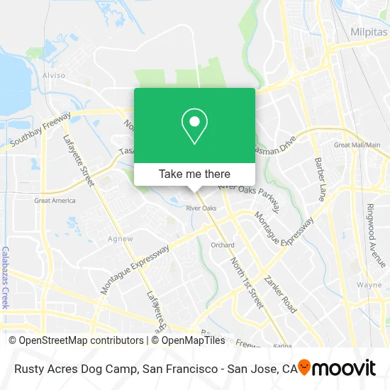 Rusty Acres Dog Camp map