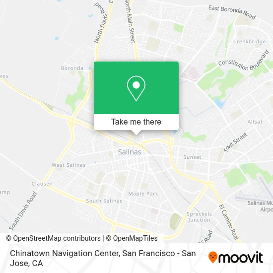 Chinatown Navigation Center map