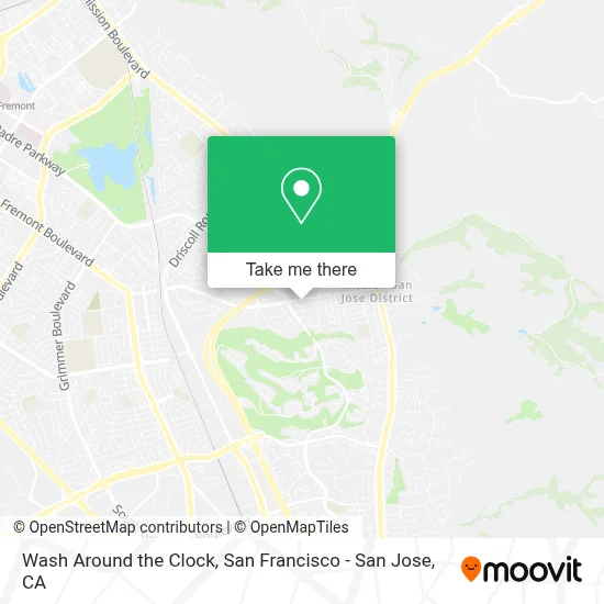 Wash Around the Clock map
