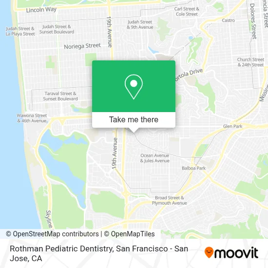 Rothman Pediatric Dentistry map