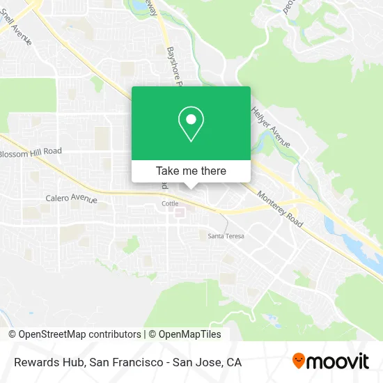 Rewards Hub map