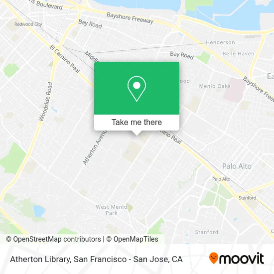 Atherton Library map