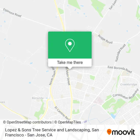 Lopez & Sons Tree Service and Landscaping map