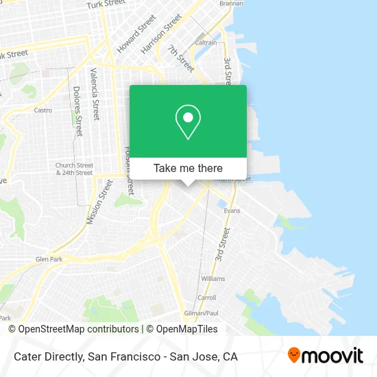 Cater Directly map