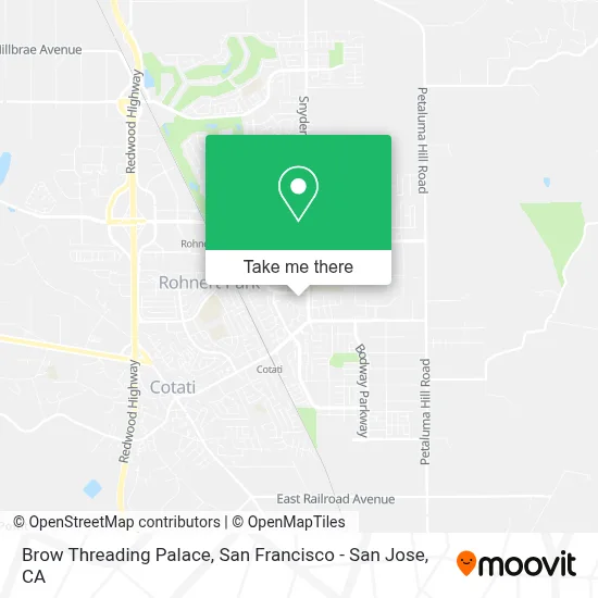 Brow Threading Palace map