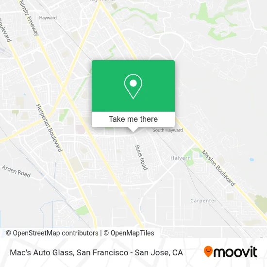 Mac's Auto Glass map