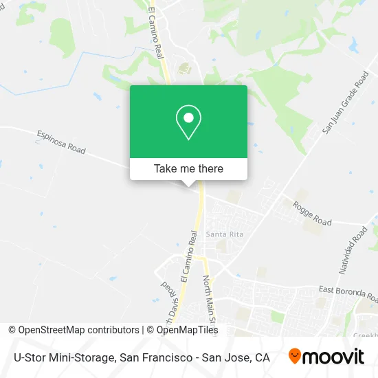 U-Stor Mini-Storage map