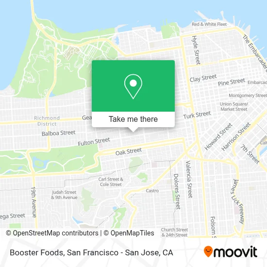 Booster Foods map