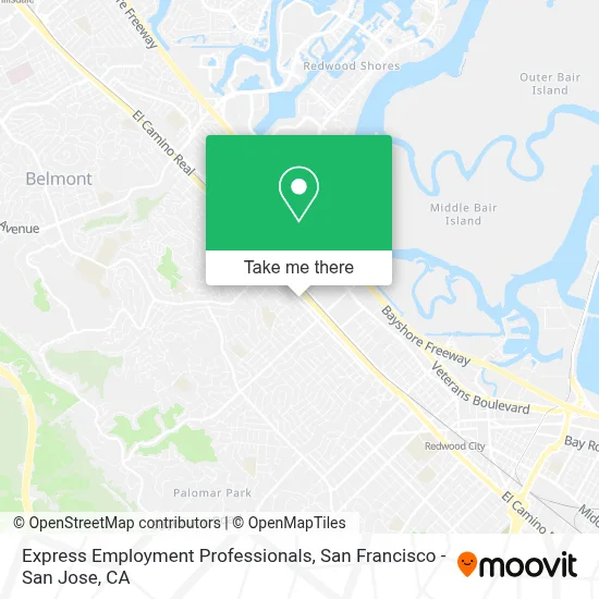 Express Employment Professionals map