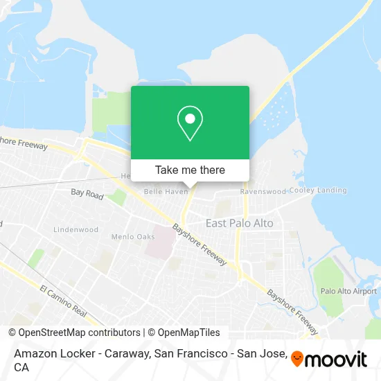 Amazon Locker - Caraway map