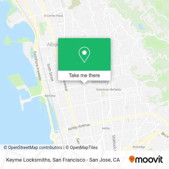 Keyme Locksmiths map