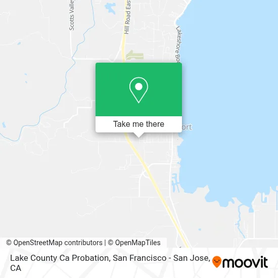 Lake County Ca Probation map