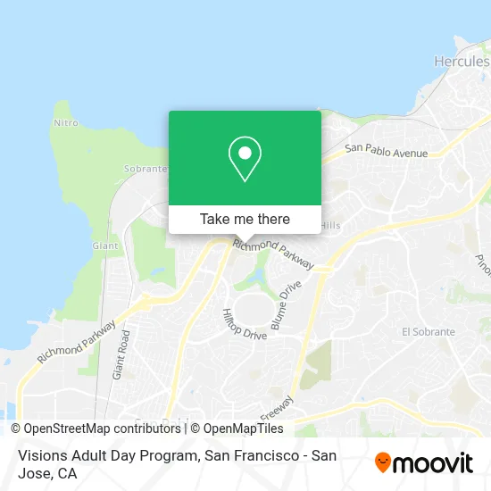 Visions Adult Day Program map