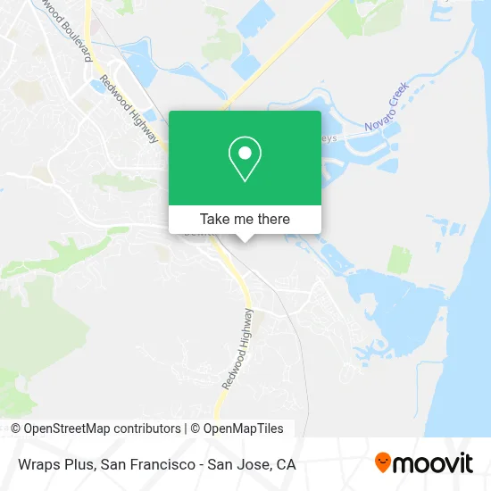 Wraps Plus map