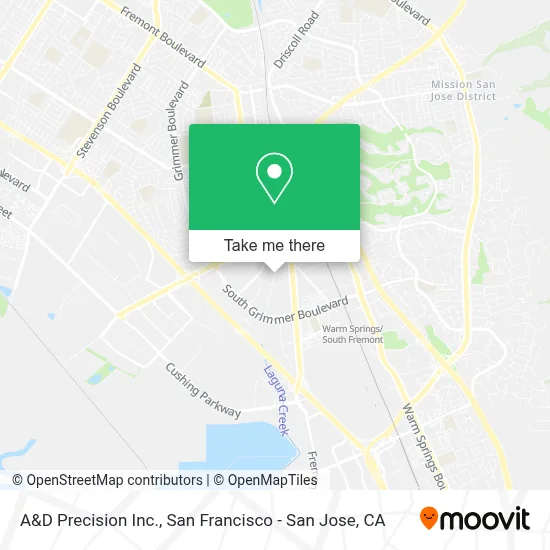 A&D Precision Inc. map