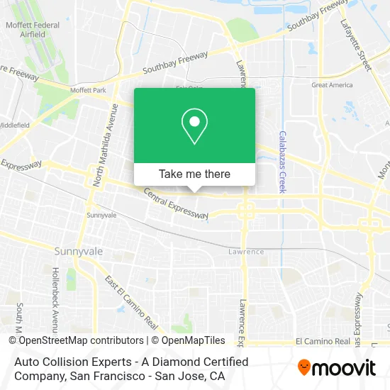 Auto Collision Experts - A Diamond Certified Company map