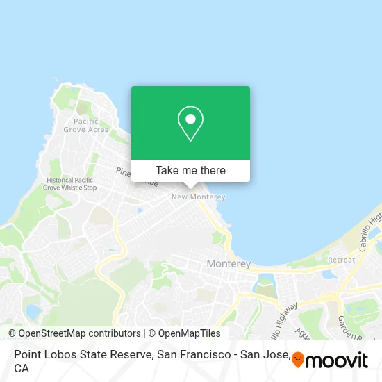 Point Lobos State Reserve map