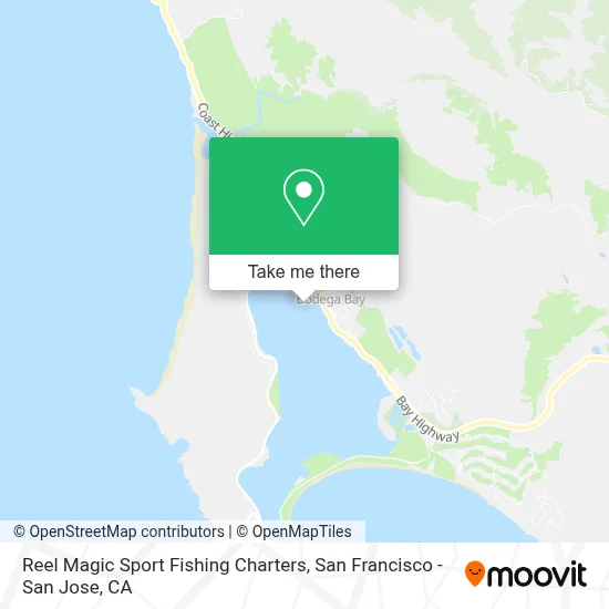 Reel Magic Sport Fishing Charters map