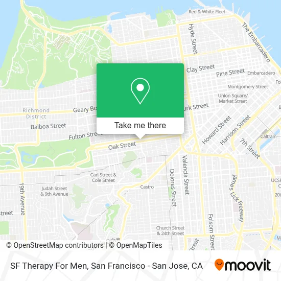 SF Therapy For Men map