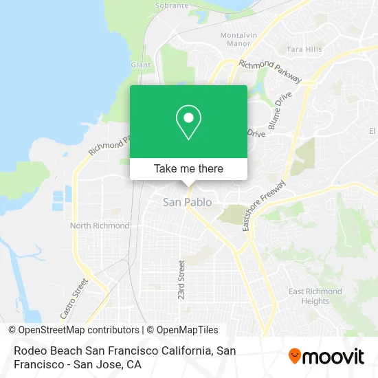 Rodeo Beach San Francisco California map