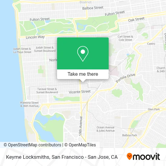 Keyme Locksmiths map