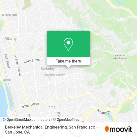 Berkeley Mechanical Engineering map