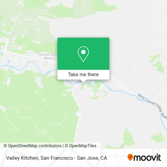 Valley Kitchen map