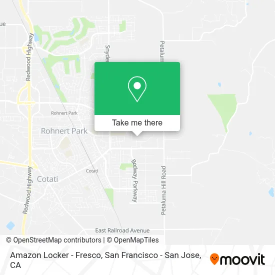 Amazon Locker - Fresco map