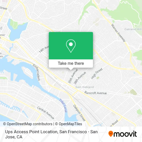 Ups Access Point Location map