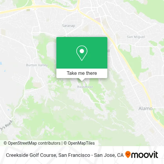 Creekside Golf Course map