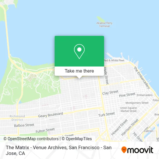 The Matrix - Venue Archives map