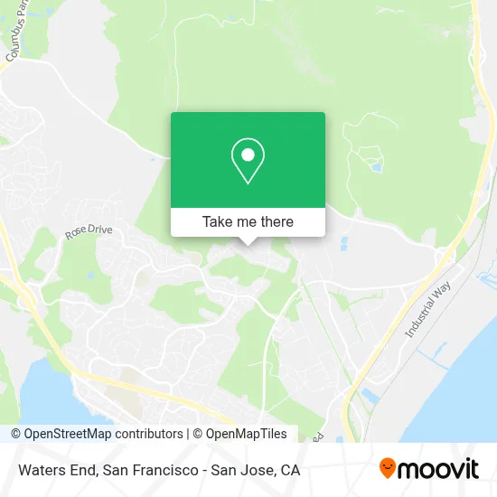Waters End map